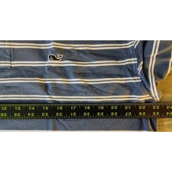Vineyard Vines by Shep & Ian Polo. Men's XL. Blue White Striped - Picture 4 of 5